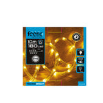 HKH Luces de Navidad Blanco Cálido Exterior con Tubo 8 Funciones 180 LED 10 m