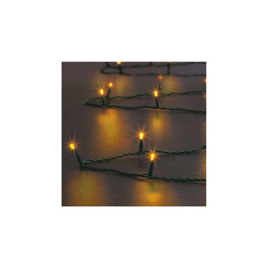HKH Luzes de Natal Branco Quente para Exterior 8 Funções 240 LED 24 m