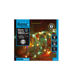 HKH Luzes de Natal Coloridas para Exterior em Tubo 8 Funções 180 LED 10 m