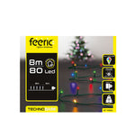 HKH Luces de Navidad Coloridas para Exterior 8 Funciones 80 LED 8 m