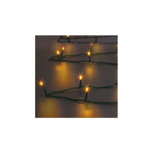 HKH Luzes de Natal Branco Quente para Exterior 8 Funções 48 LED 3.5 m