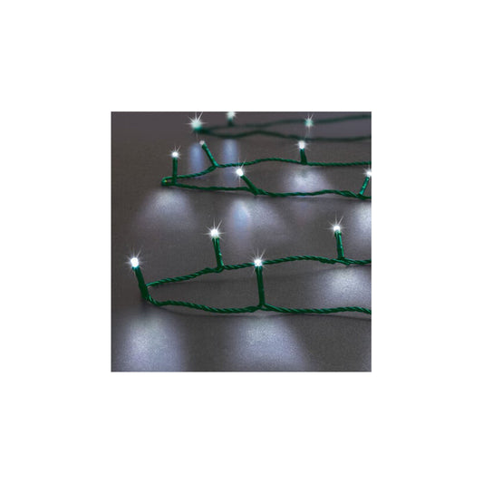 HKH Luzes de Natal Branco Frio para Exterior 8 Funções 240 LED 24 m