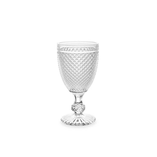 HKH Copo Água Diamante com Pé Transparente 256 ml