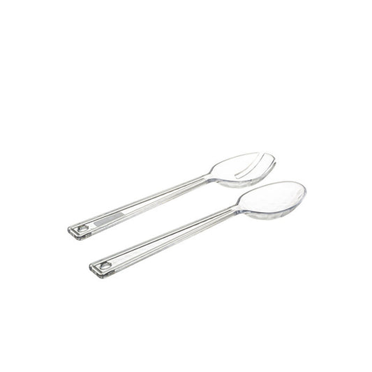 HKH Conjunto 2 Talheres Transparentes Salada