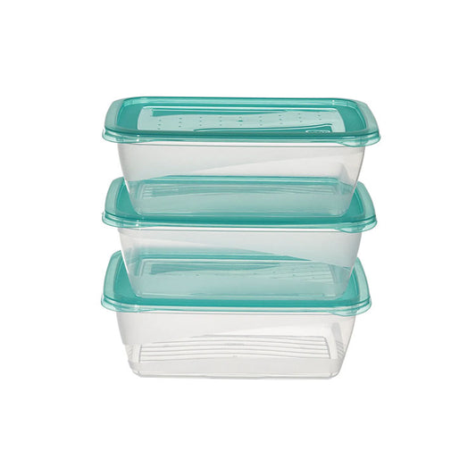 HKH Conjunto 3 Caixas Rectangulares para Alimentos