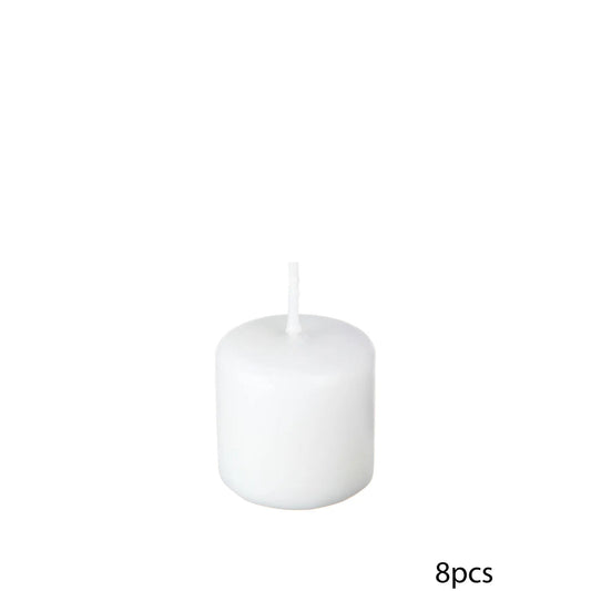 HKH Conjunto 10 Velas Redondas Brancas