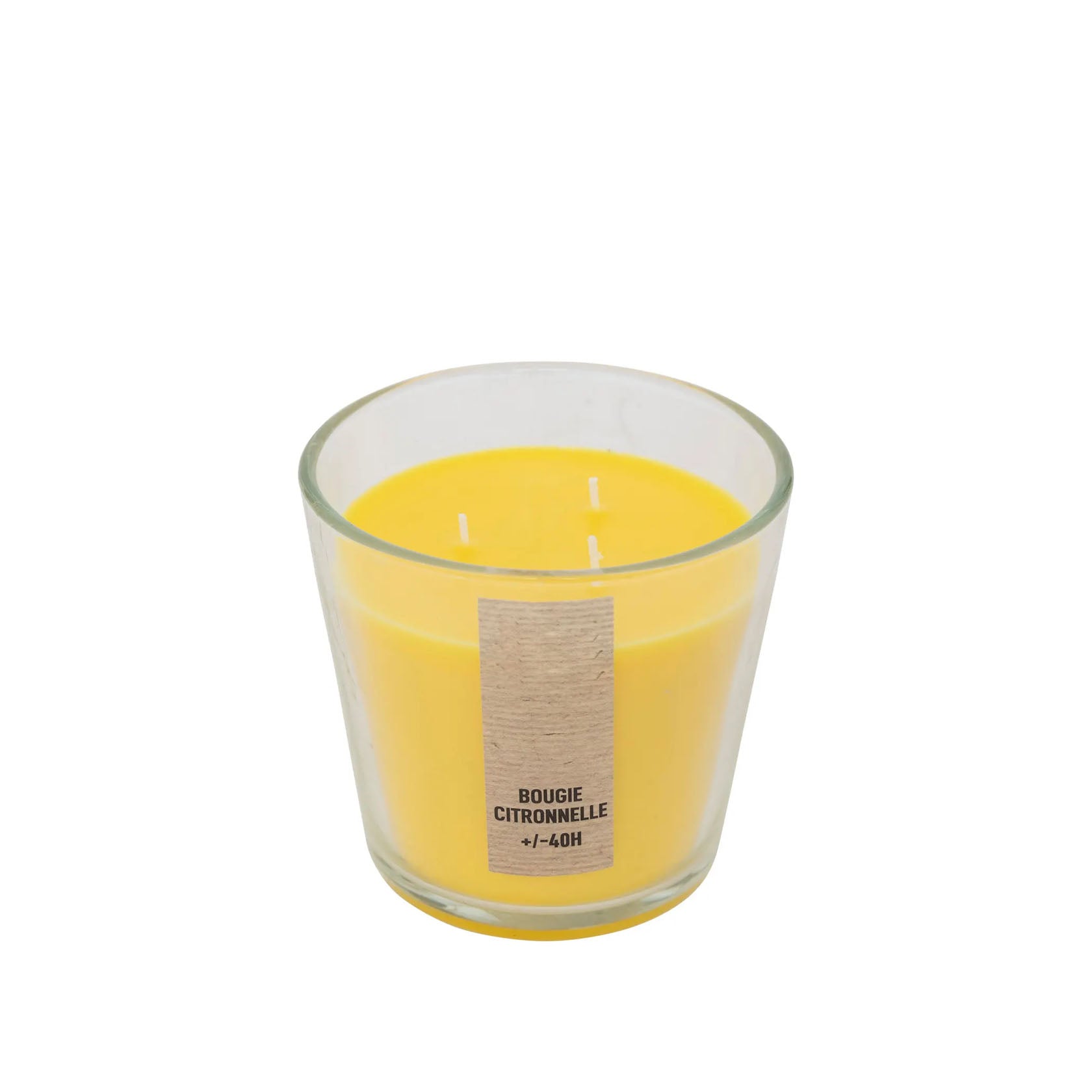 Vaso de cristal para vela de citronela HKH