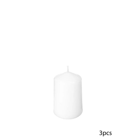 HKH Conjunto 3 Velas Redondas Brancas