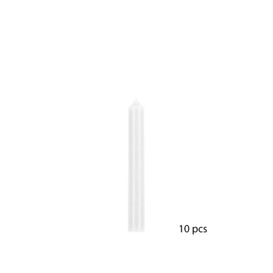 HKH Conjunto 10 Velas Altas Brancas