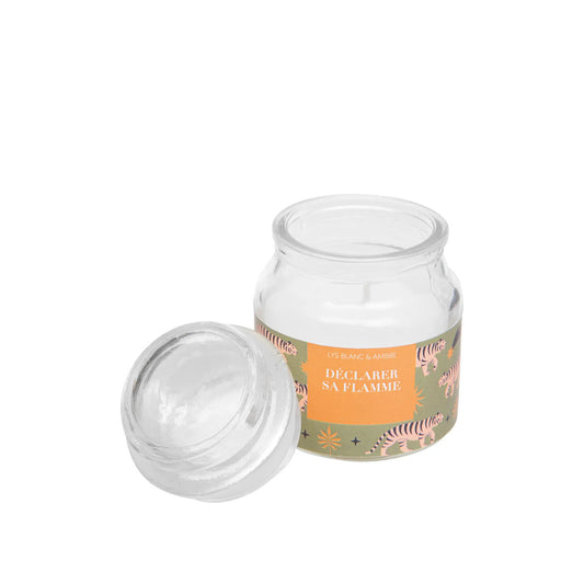 HKH Vela Perfumada Lírio Copo e Tampa Vidro
