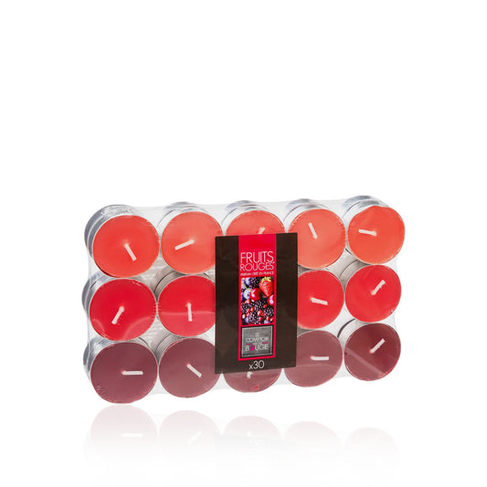 HKH Conjunto 30 Tealights Perfumados Frutos Vermelhos