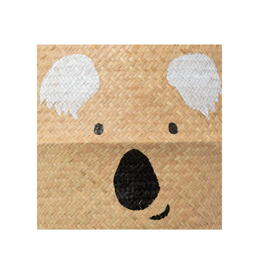 HKH Cesto Decorativo Infantil em Palha Koala