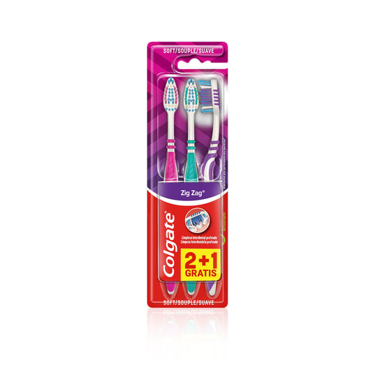 Colgate Escova Zig-Zag Suave 3 un