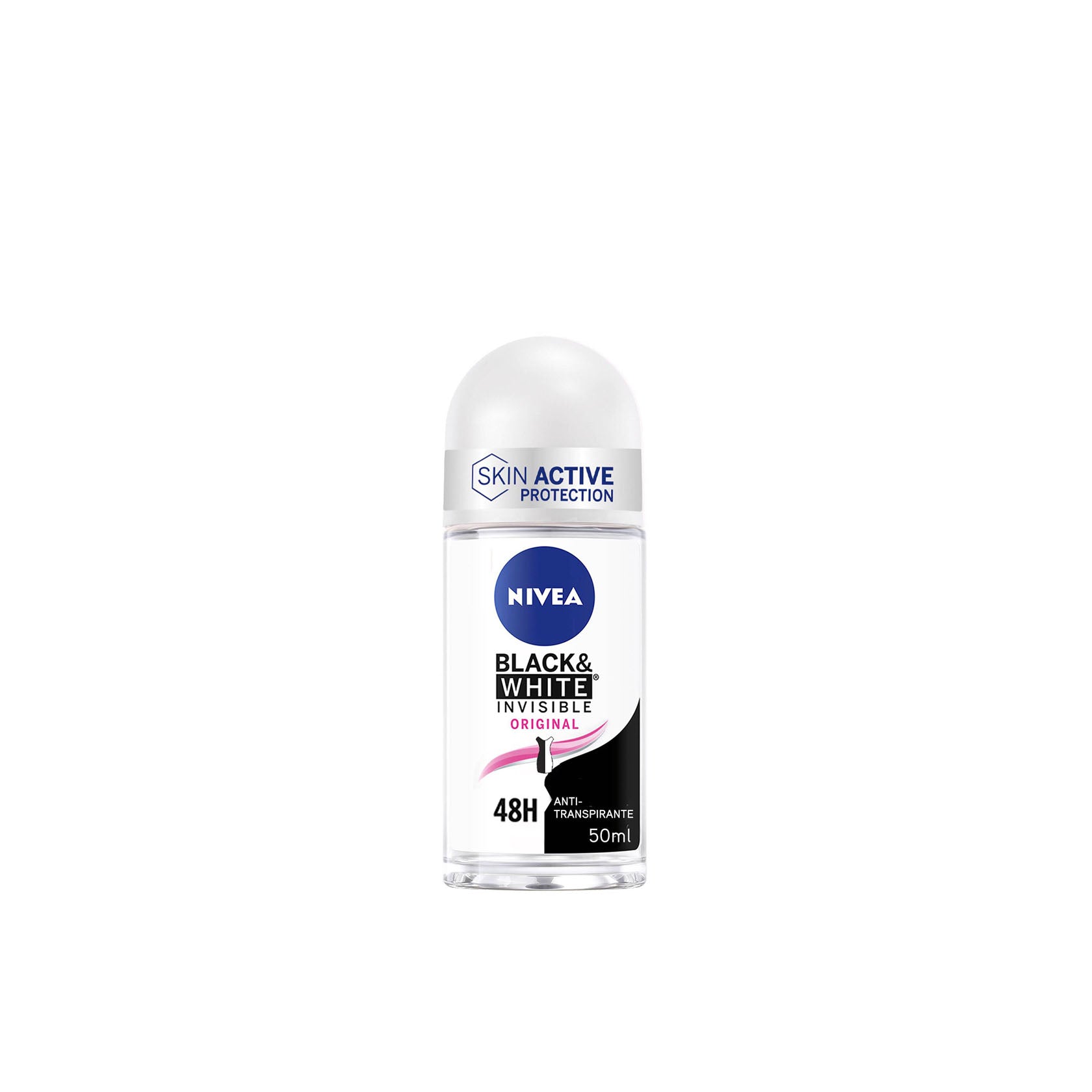 Nivea Desodorante Roll-on Invisible Blanco y Negro 50 ml