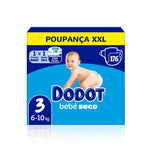 Dodot Bebé Seco Fraldas Box XXL T3 6-10 kg 176 un