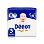Dodot Sensitive Fraldas T3 6-10 kg 56 un