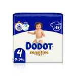 Dodot Sensitive Fraldas T4 9-14 kg 48 un