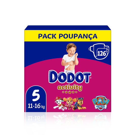 Dodot Activity Fraldas T5 11-16 kg 126 un