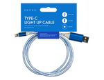 Cabo de Carregamento Efeito LED Type C-USB 1 m