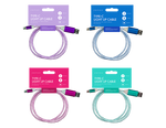 Cabo de Carregamento Efeito LED Type C-USB 1 m