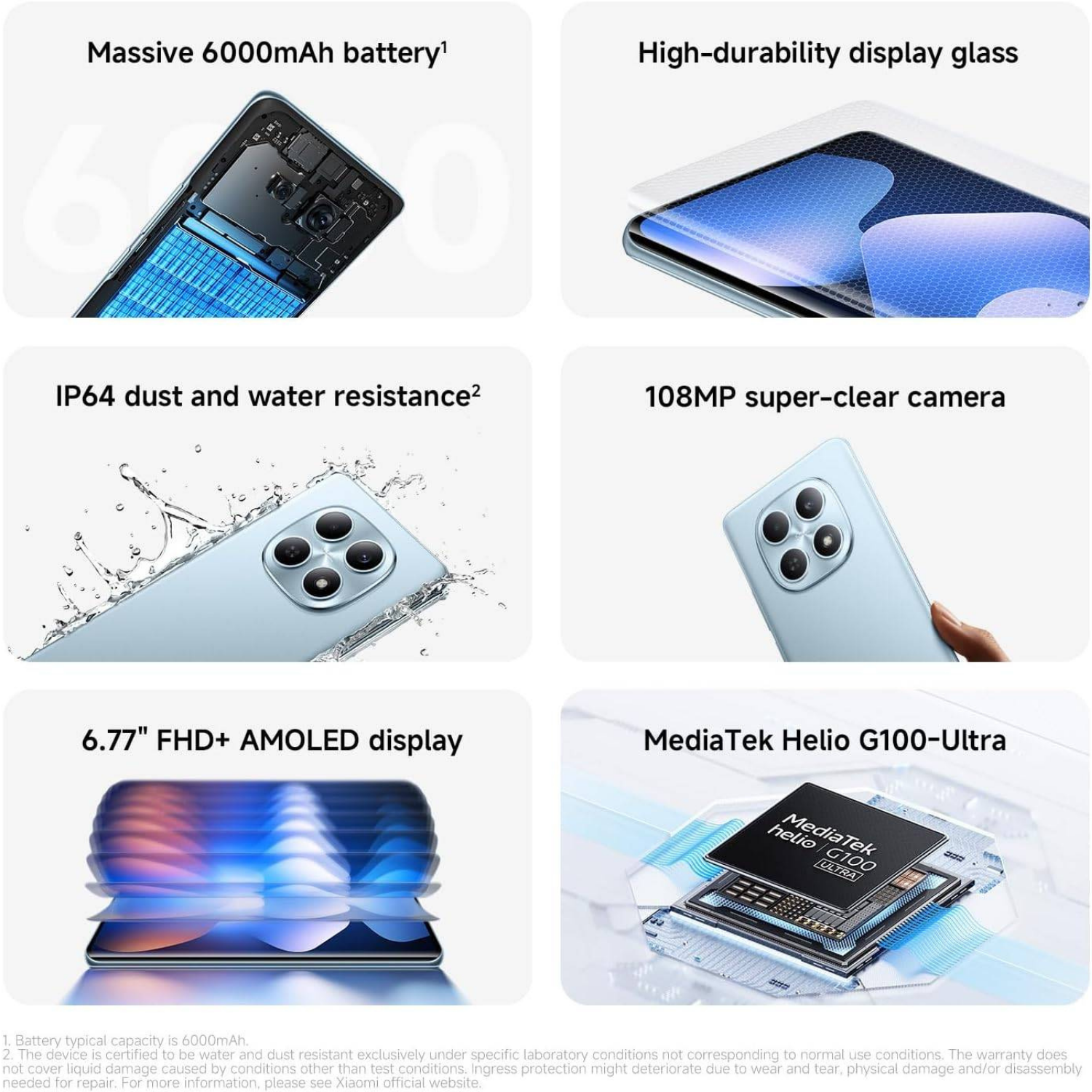 Smartphone Xiaomi Redmi Note 15 8+256 Azul - MZB0MOIEU