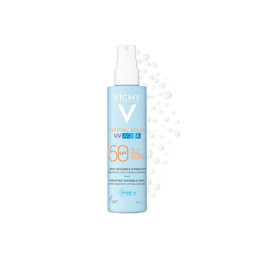 Vichy Capital Soleil UV Aqua Spray Hidratante Corporal Invisível 200ml