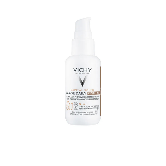 Vichy Capital Soleil UV Age Protetor Solar Diário Fluido Cor Média SPF50+ 40ml