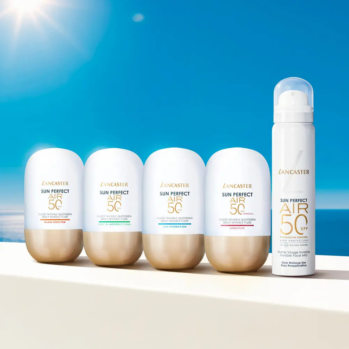 Lancaster Spray de Ar Sun Perfect, Névoa Invisível Spf50, 40ml