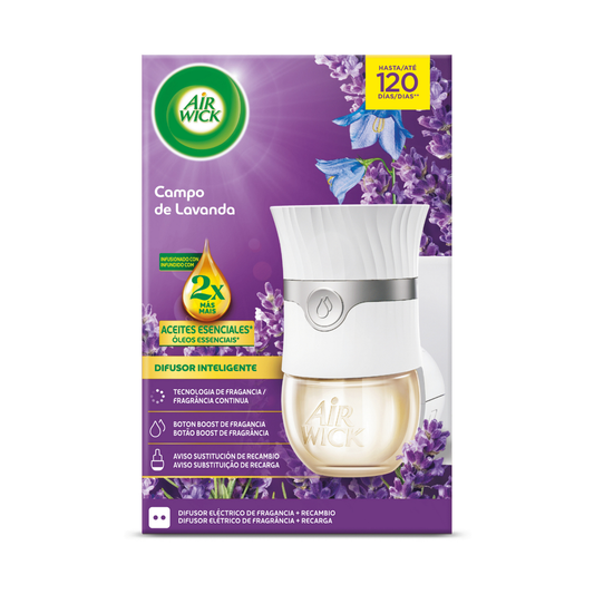 Difusor Eléctrico Air Wick + Recambio Lavanda y Manzanilla 19 ml