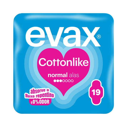 Evax Compresas Cottonlike Solapas Normales 16ud