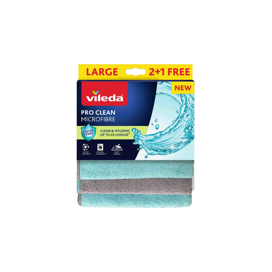 Vileda Pano Microfibras Pro Clean 2+1