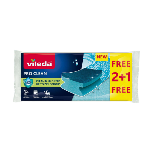 Vileda Estropajo Salvauñas Pro Clean 2+1