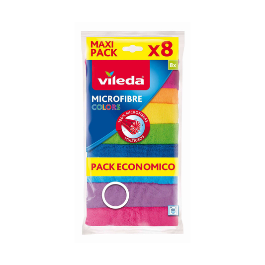 Vileda Paño Microfibra Colors 8 un