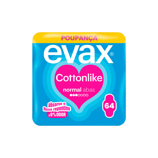 Evax Pensos Higiénicos Cottonlike Normal Abas 64 un