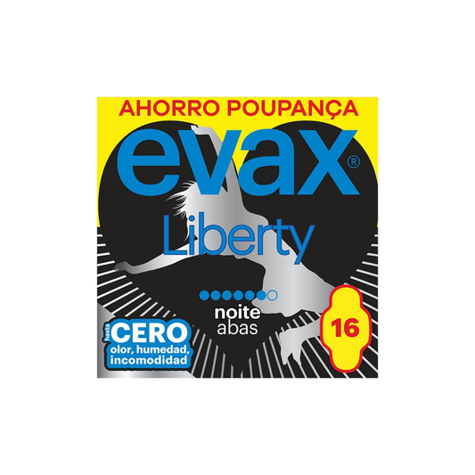 Evax Liberty Pensos Higiénicos Noite com Abas 16 un