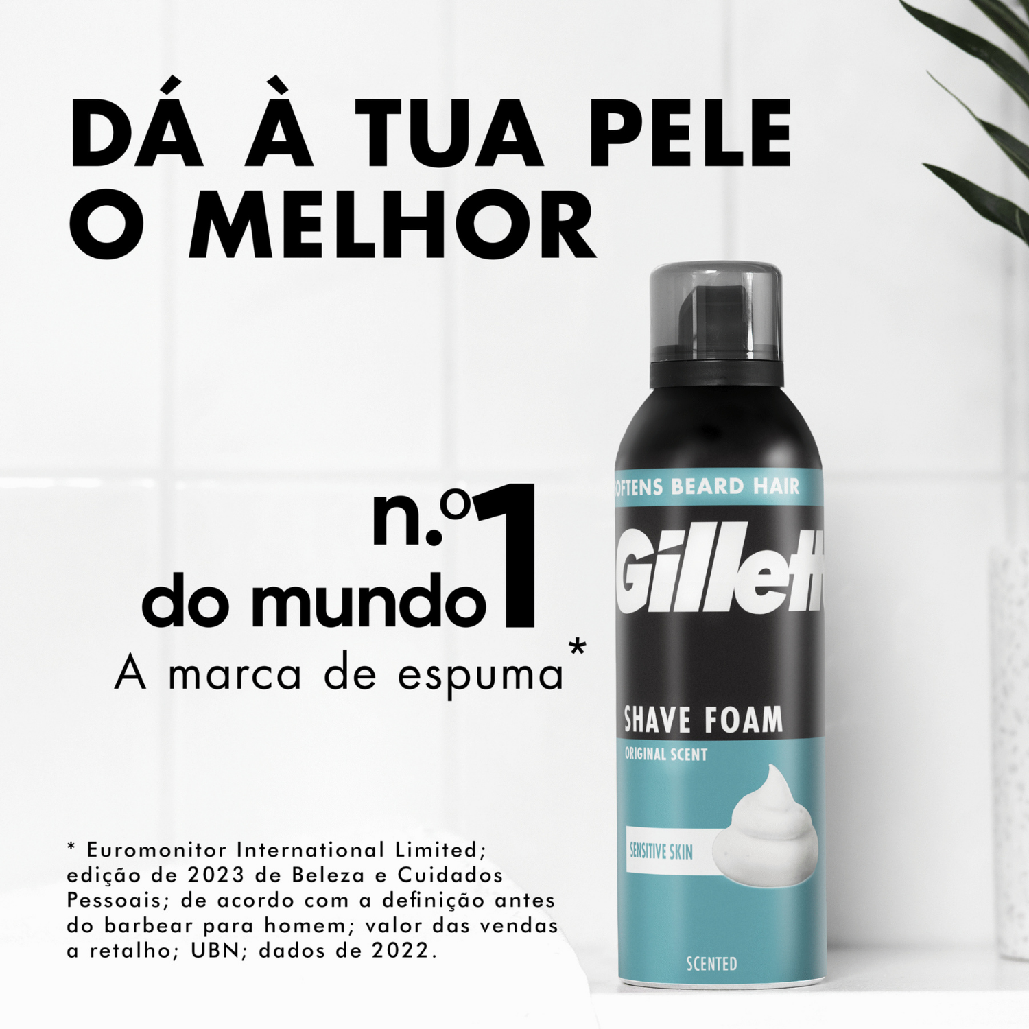 Gillette Espuma de Barbear Pele Sensivel  250 ml