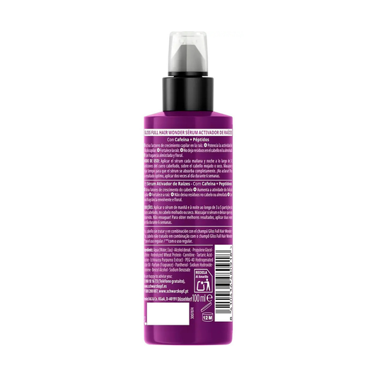 Schwarzkopf Gliss Full Hair Wonder Root Activator Sérum 100 Ml