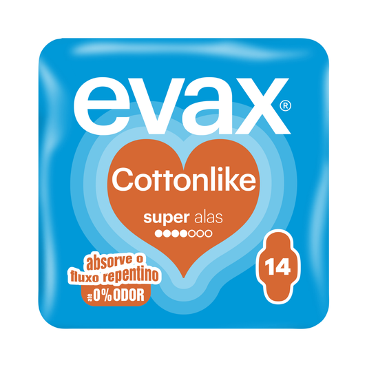 Evax Cottonlike Super Tabs Compresas Higiénicas 12ud