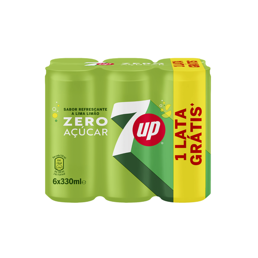 7UP Gratis Lata 33 cl - Pack 6 x 33 cl