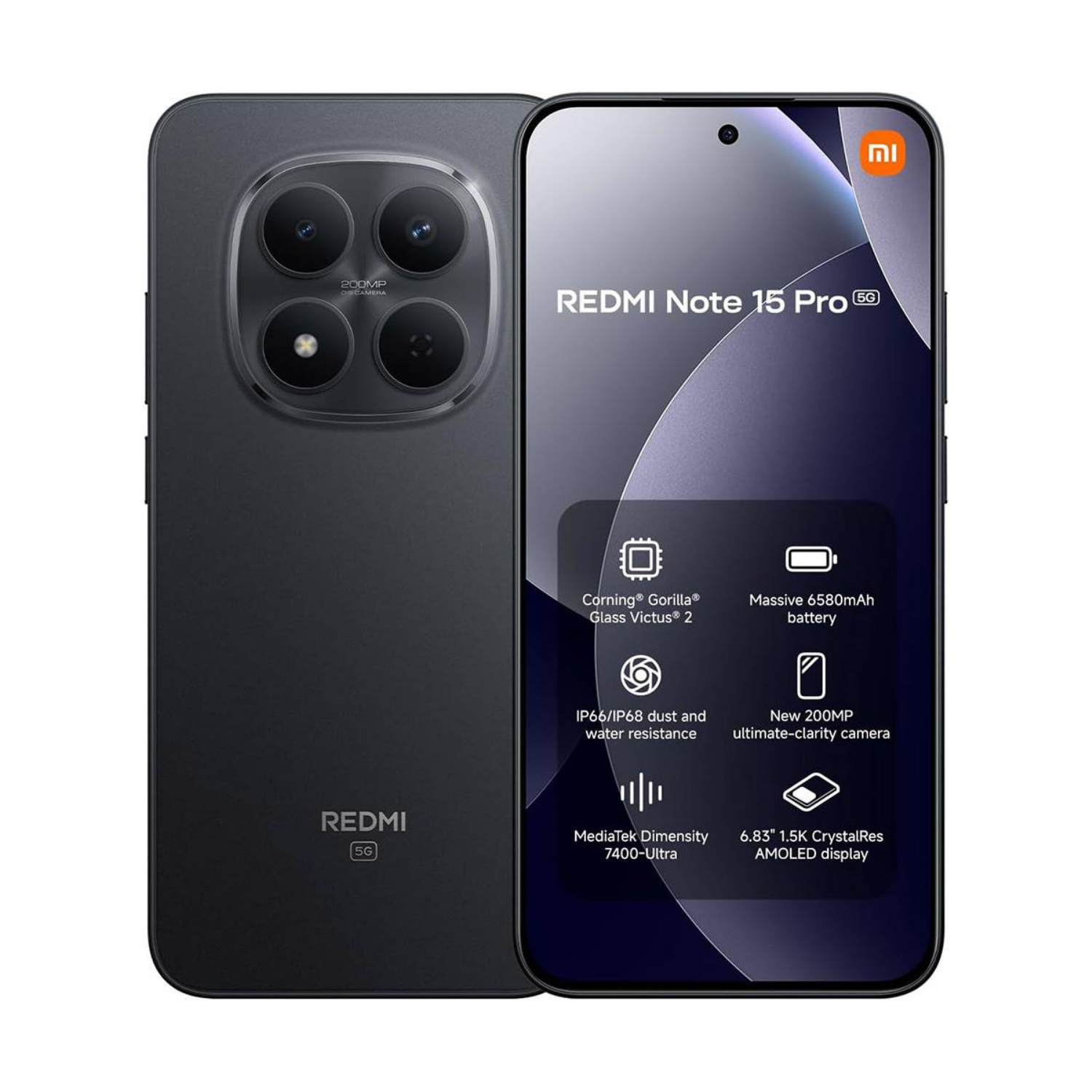 Xiaomi Smartphone Redmi Note 15 Pro 5G 8+256 Preto - MZB0M27EU