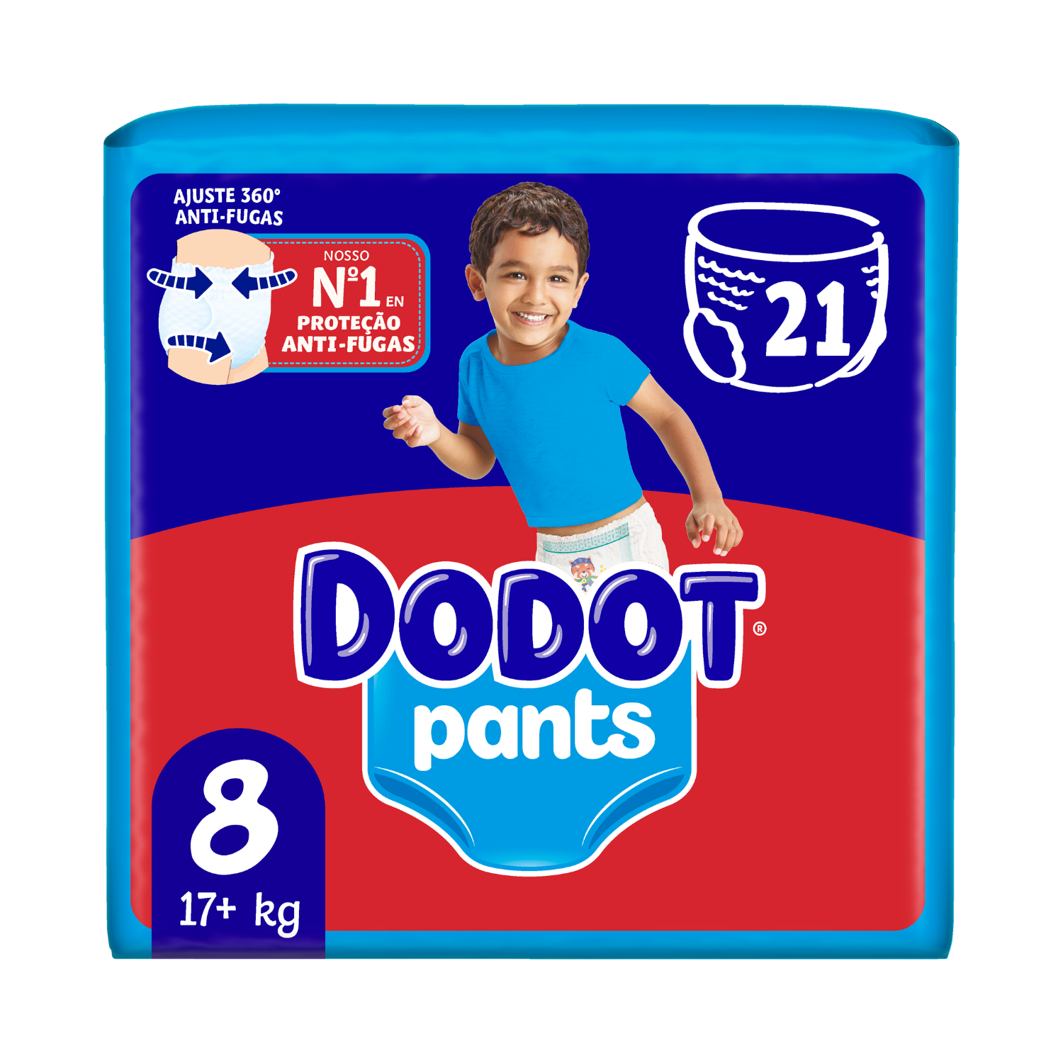Dodot Pants Azul Pañales T8 (+17 kg) 21 ud