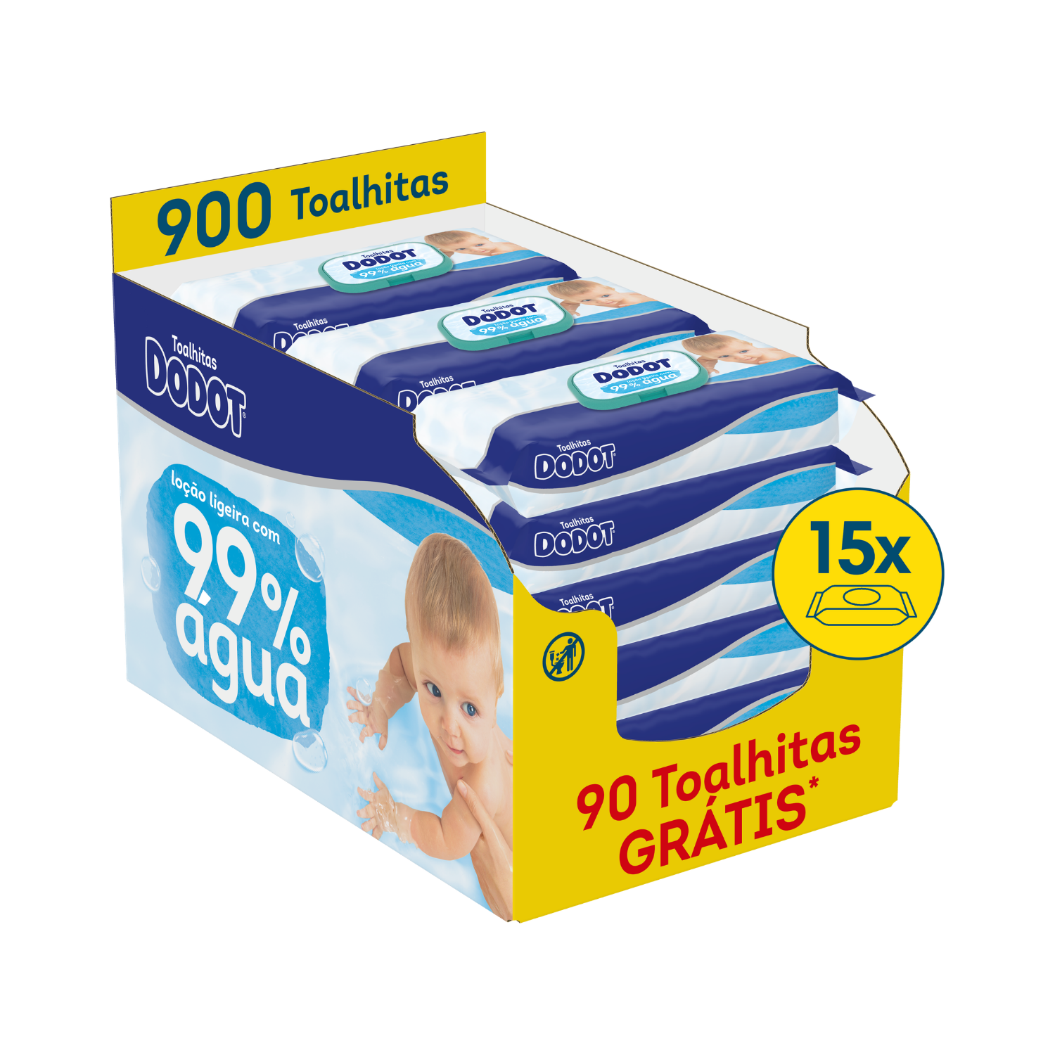 Dodot Toalhitas 99% Água 15 x 60 un