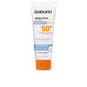 Babaria Creme Facial Ácido Hialurónico Solar SPF50+ 75ml