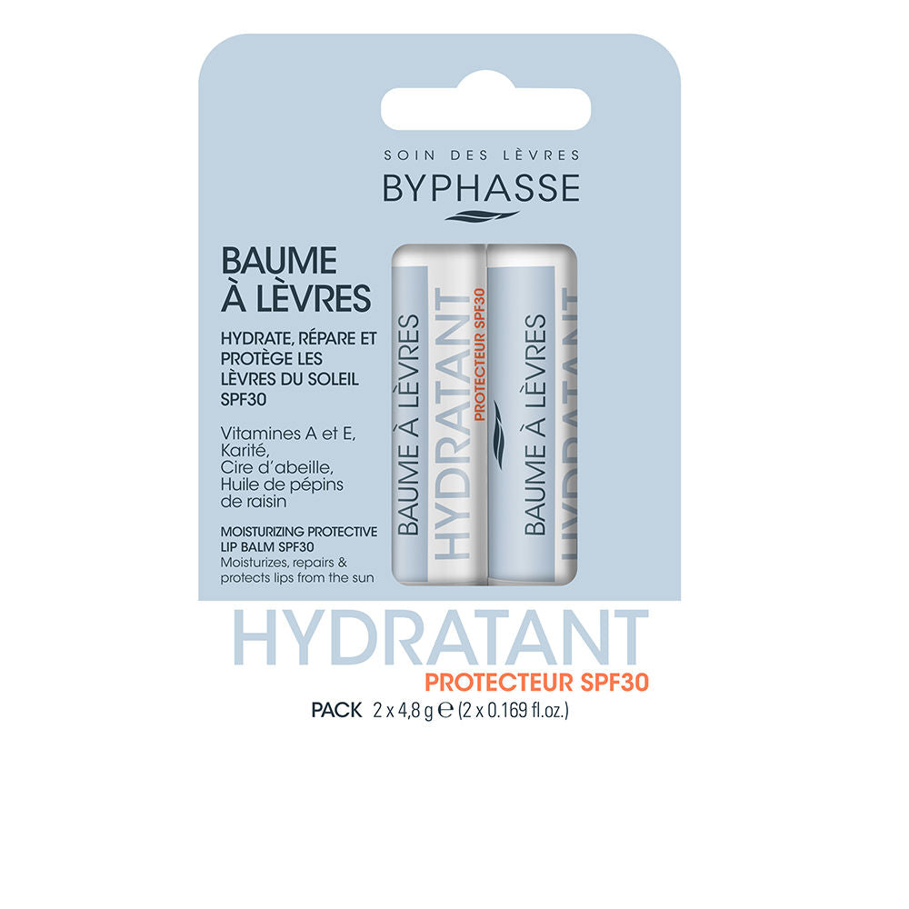 Byphasse Pacote de Proteção Bálsamo Labial SPF30 2 Unid. 2 Pz