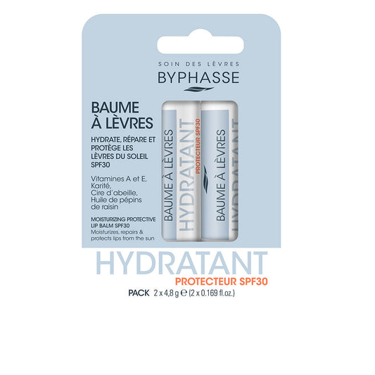 Byphasse Pacote de Proteção Bálsamo Labial SPF30 2 Unid. 2 Pz
