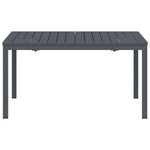 Mesas de Extensão HKH 2 Pcs Antracite 210x90x73 Cm Aço, Mesa de Jardim Extensível HKH Antracite (140-210)x90x73 Cm Aço - Cinzento