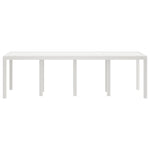 Mesa de Jardim HKH Branca 250x100x73 Cm em Polirattan - Branco