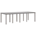Mesa de Jardim HKH 250x100x73 Cm Rattan Sintético, Mesa de Jardim HKH 100x100x73 Cm Rattan Sintético, Mesa de Jardim HKH 150x100x73 Cm Rattan Sintético - Cinzento-claro