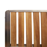 HKH Conjunto de Jantar de Jardim de 7 Peças em Madeira Maciça de Acácia com Mesa de Jantar 200x90x74.5 Cm + 2 Cadeiras Empilháveis  + 4 Cadeiras Empilháveis - Castanho