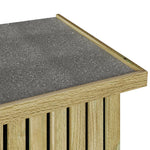 HKH Caixa De Armazenamento 119x44x58.5 Cm Madeira De Pinho Tratada - Castanho